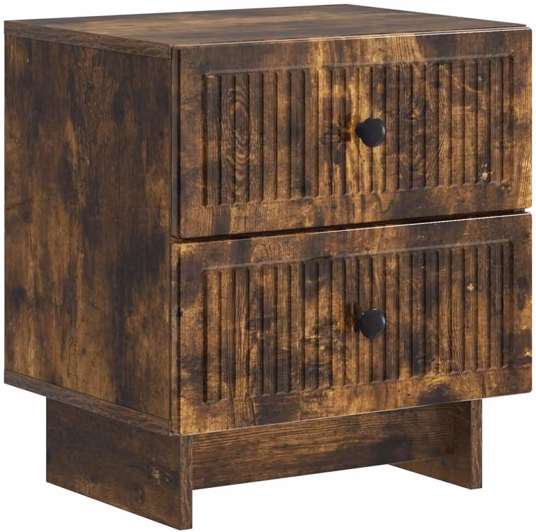 vidaXL Nachtkastje Vintage Eikenhout B/D/H: 43 x 34,5 x 47,5 cm
