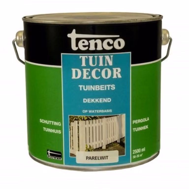 Tenco Tuindecor Beits Dekkend Parelwit - 2,5 liter