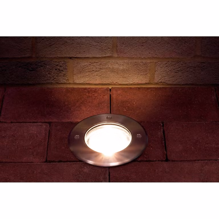 Lyora Laken IP67 LED grondspot - 20,5W - 3000K Warm wit - RVS Zilver