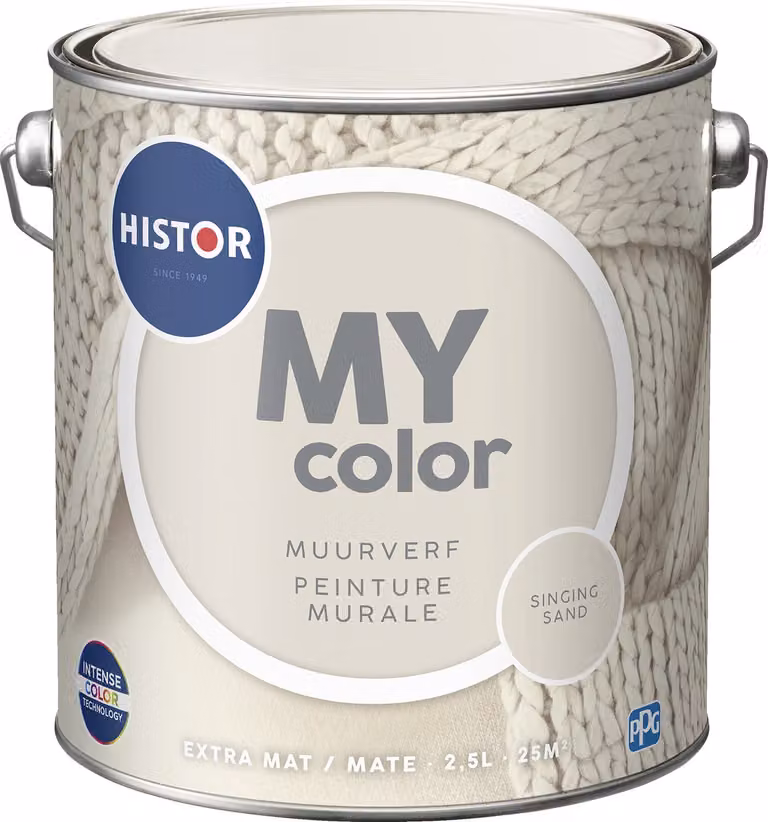 Histor MY Color Muurverf Extra Mat Singing Sand Beige - 2,5 l