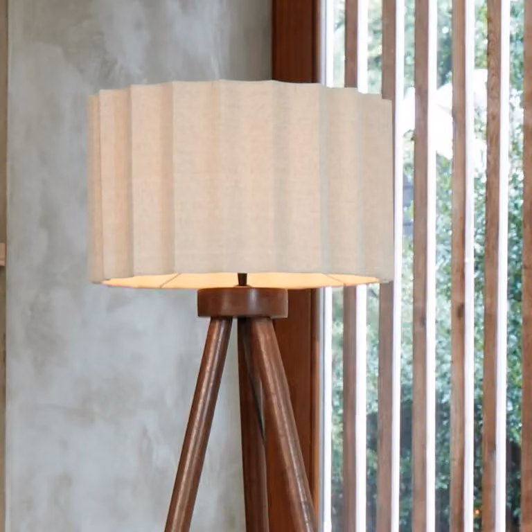 Light en Living Kap Cilinder DISLI Beige B: 40 cm, D: 40 cm, H: 25 cm