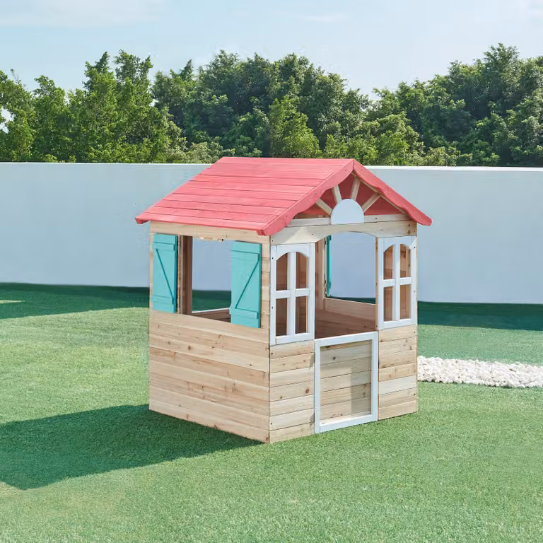 Casa.pro Kinderspeelhuis Lulä van hout, B/D/H: 130 x 115 x 101 cm