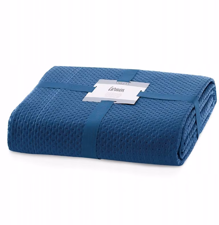 AmeliaHome Carmen Sprei - Indigo - 260 x 280 cm
