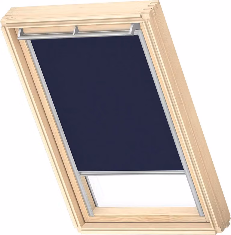 Velux Origineel Verduisterend Rolgordijn Donkerblauw voor Zilveren Kozijn M06 306