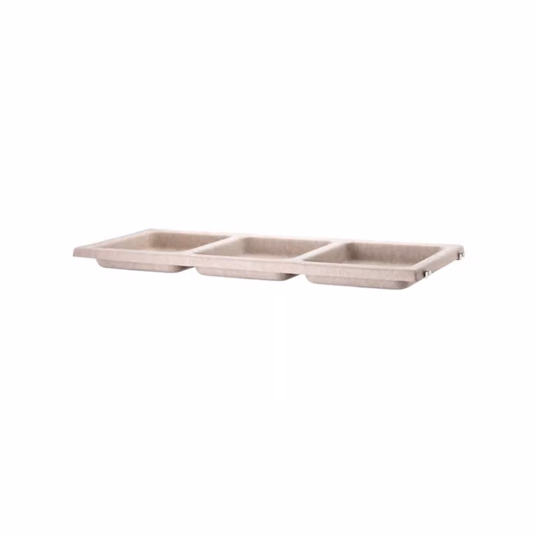 String opbergbak Beige met open weefsel