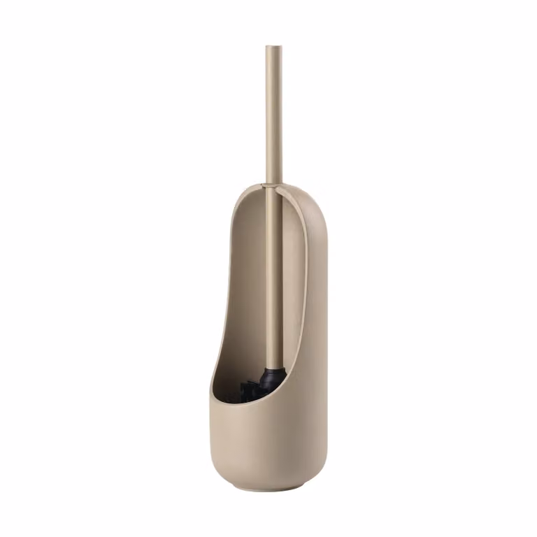 Zone Denmark Sensu toiletborstel - Taupe - B/D/H: 11,8 x 11,8 x 41 cm
