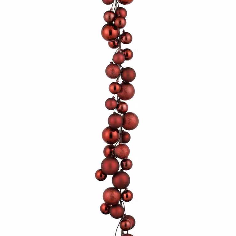 Blackbox Kerstballen Slinger Rood 180 cm