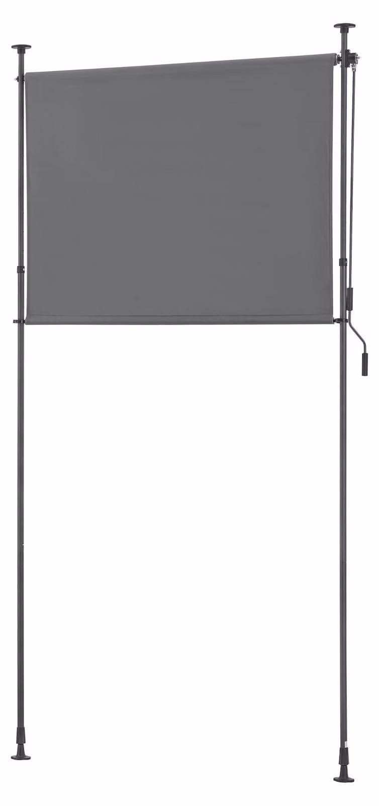 Pro.tec Markiezen model Cimarra met klemmen, donkergrijs, B/D/H: 150 x 270 cm