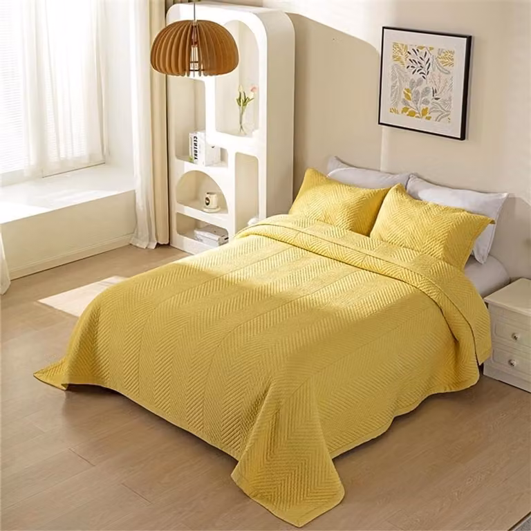 Luxe Gewatteerde Bedsprei van Natuurlijke Bamboevezel - 230 x 250 cm