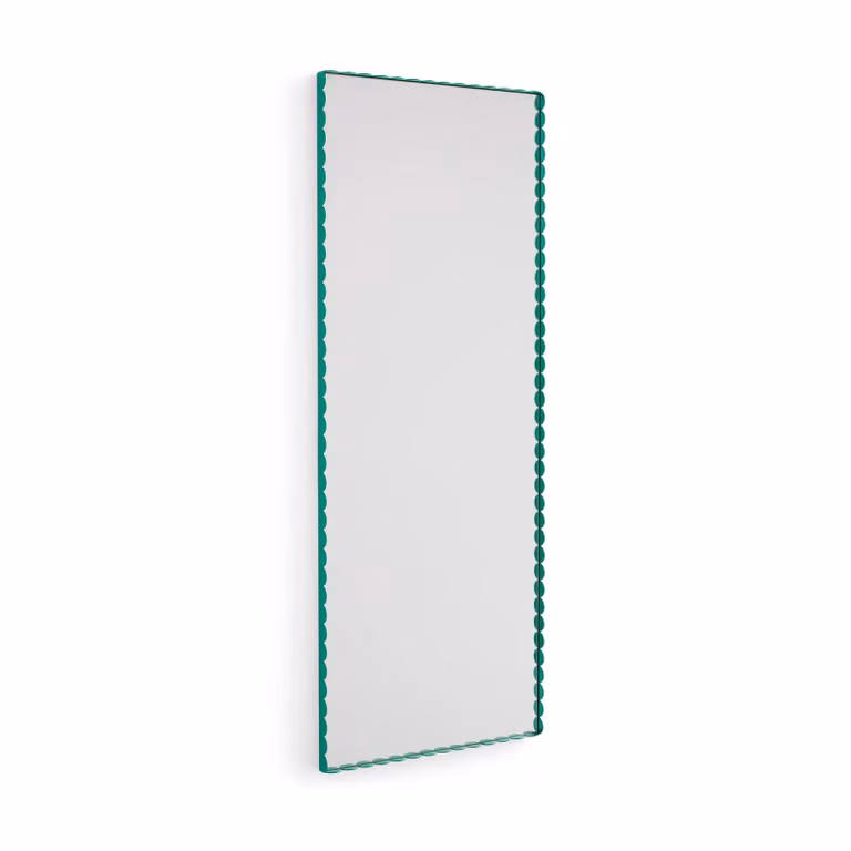 HAY Arcs Mirror Rectangle M spiegel Green B: 50 cm, H: 133,5 cm
