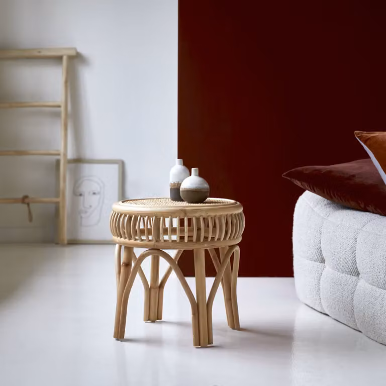 Tikamoon Nachtkastje Boho Rattan - Beige
