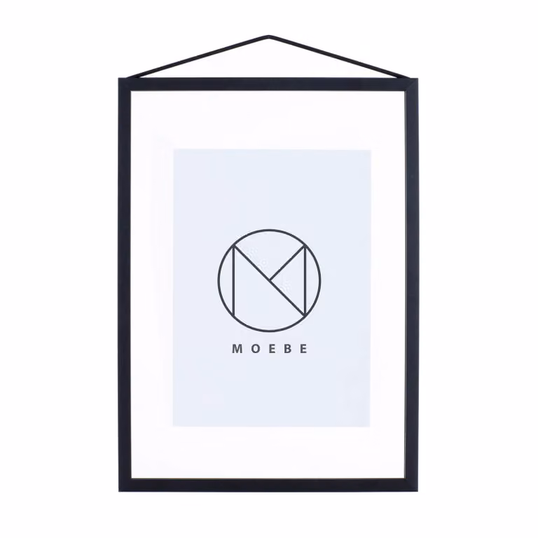 MOEBE Frame A4 Zwart, Rechthoekig, Metaal, Breedte: 23 cm, Hoogte: 31,7 cm