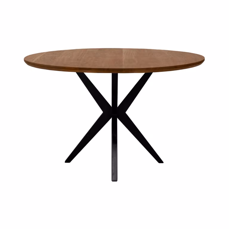 Kick Collection Havard Ronde Eettafel - Bruin - Breedte: 120 cm