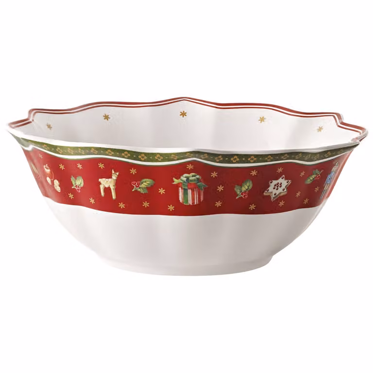 Villeroy & Boch Toy's Delight schaal 55 cl Wit-rood