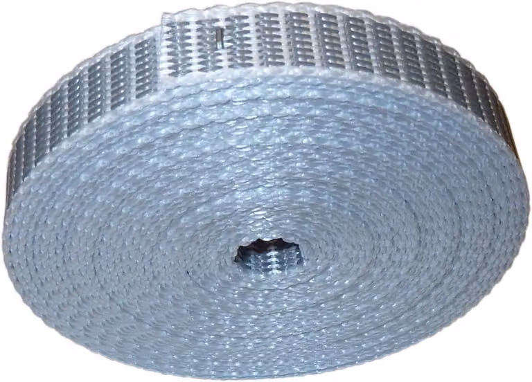 Nylon Mini Riem Rolband Grijs - 10 Meter - Extreem Scheurbestendig voor het Monteren van Rolluiken