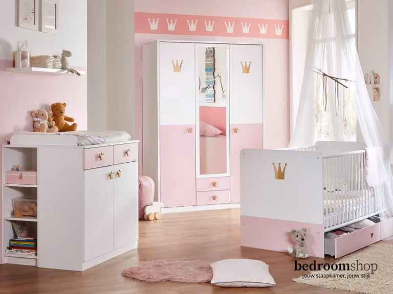 Babykamer Princess met lades voor baby's en kinderen