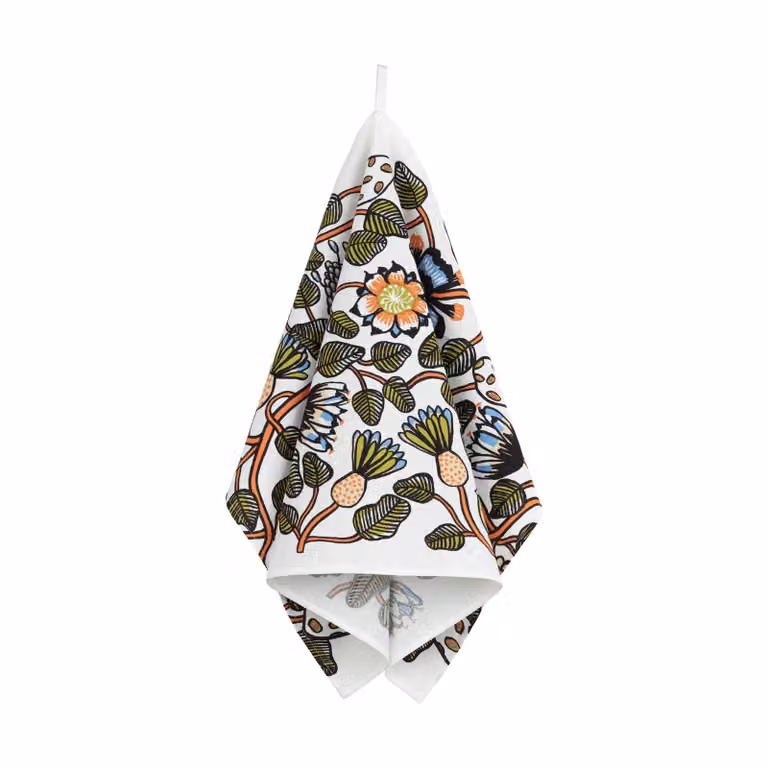 Marimekko Tiara theedoek Beige 47 x 70 cm