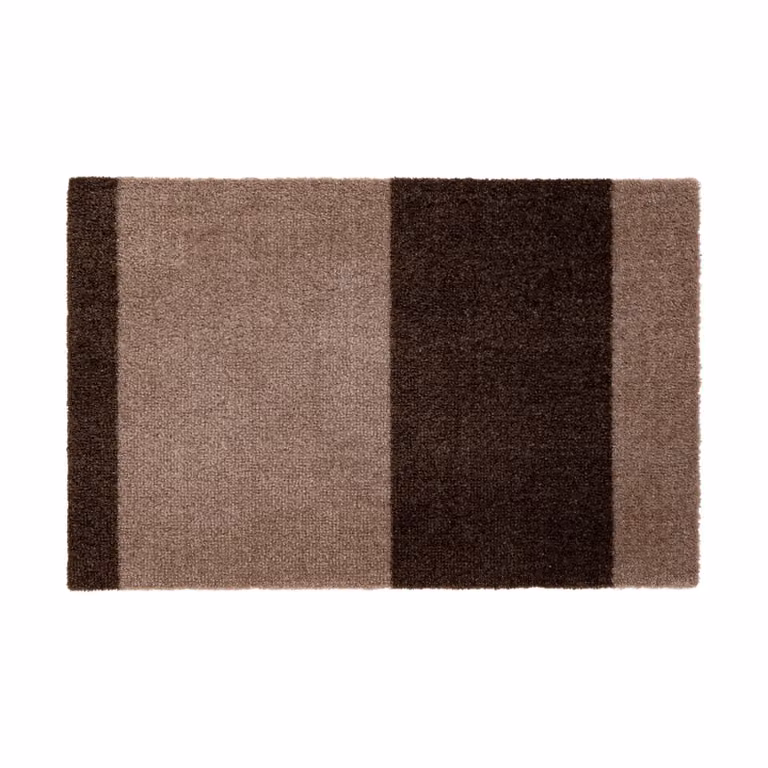 Tica Copenhagen Stripes deurmat horizontaal Sand-brown, 40 x 60 cm