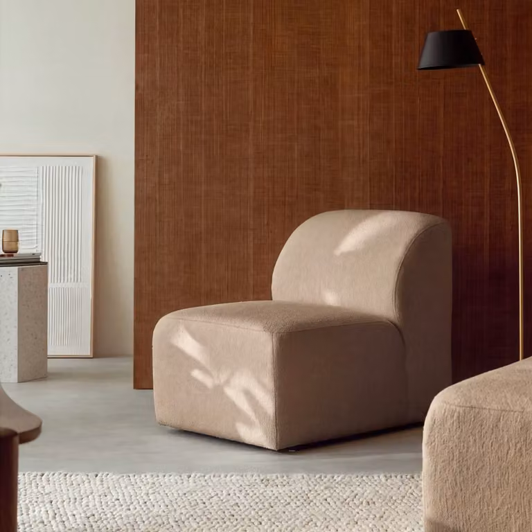 Tikamoon Vénus Modulaire Fauteuil - Taupe - Klein model
