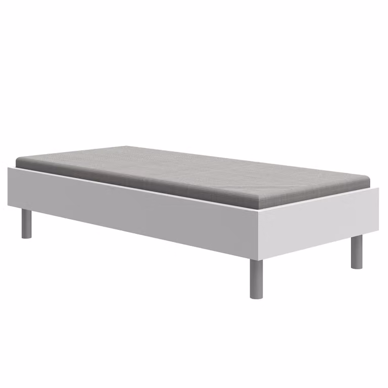 home24 Futonbed Easy Wit/Zilver, B/D: 90 x 200 cm, Hoogte: 60 cm