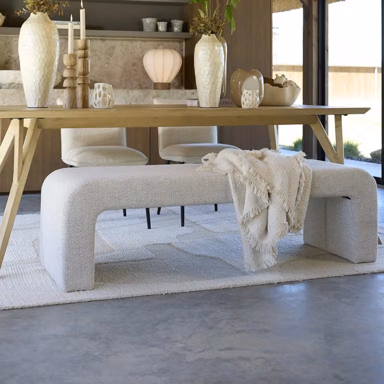 Light en Living Bank NEHNA beige B: 160 cm, D: 49 cm, H: 47 cm