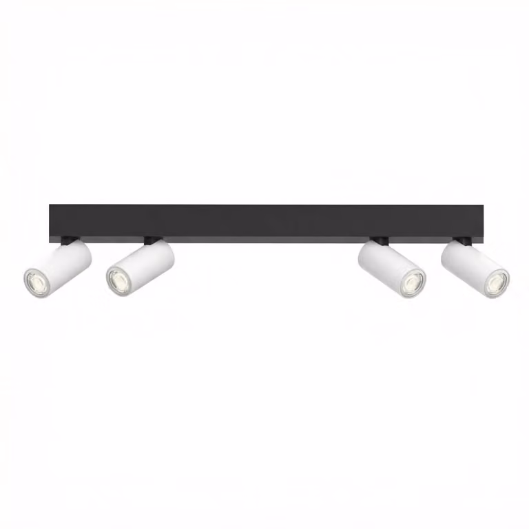 Lyora Tevo Mini 4-lichts opbouwspot zwart en wit