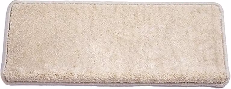 Antislip trapmat van natuurlijke maïsvezel in gebroken wit - 80 x 24 cm