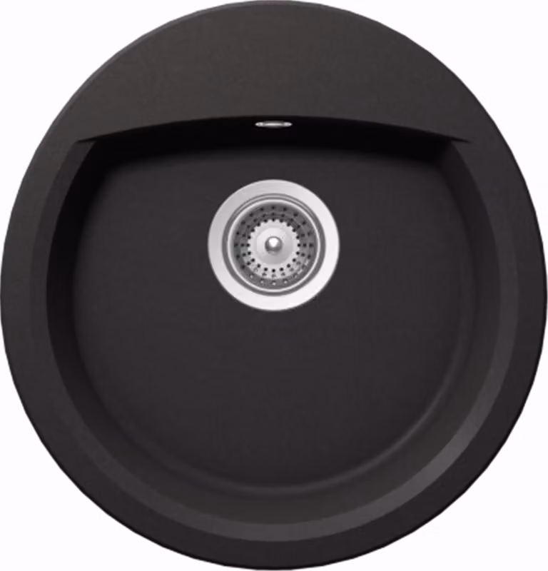 Schock Manhattan R-100 U Onderbouwspoelbak, zwart, 470 x 490 mm