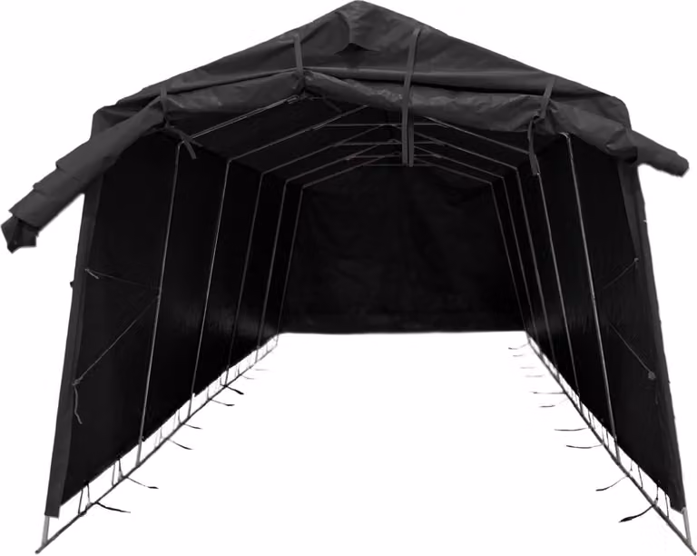 Fornorth tentgarage zwart, B: 7 m, D: 3,4 m