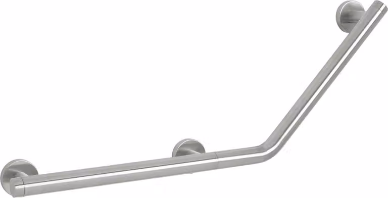 Tiger Boston Comfort & Safety Wandbeugel rechts 135 graden met handgreep - RVS geborsteld