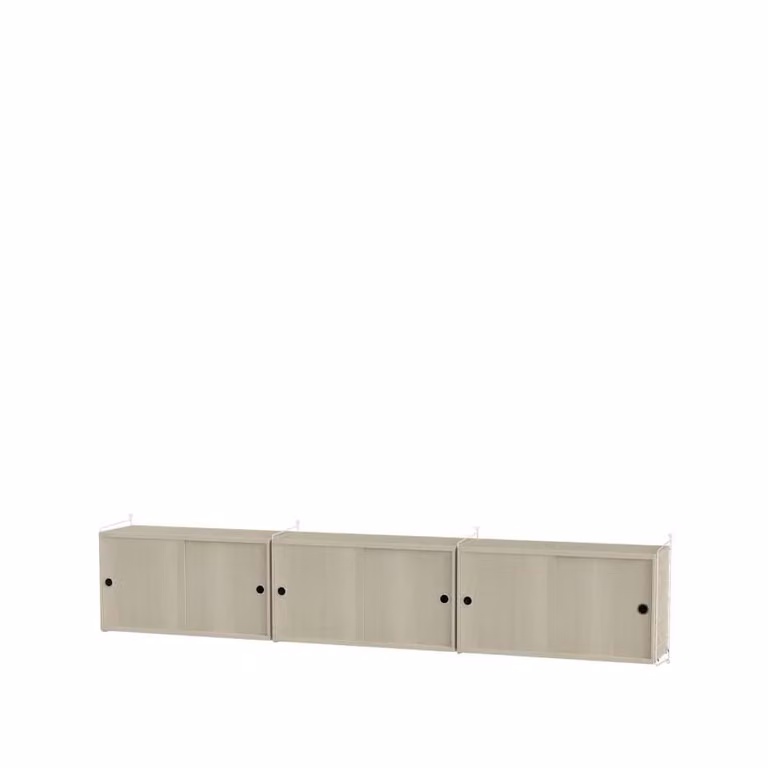String woonkamer kast essenhout & wit - Combinatie D