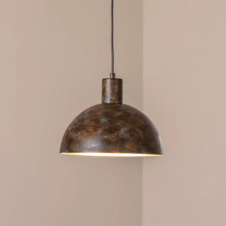 Opviq Moderne Hanglamp voor de Keuken, Bruin/Zwart, Metaal, Dimbaar, Rond, E27