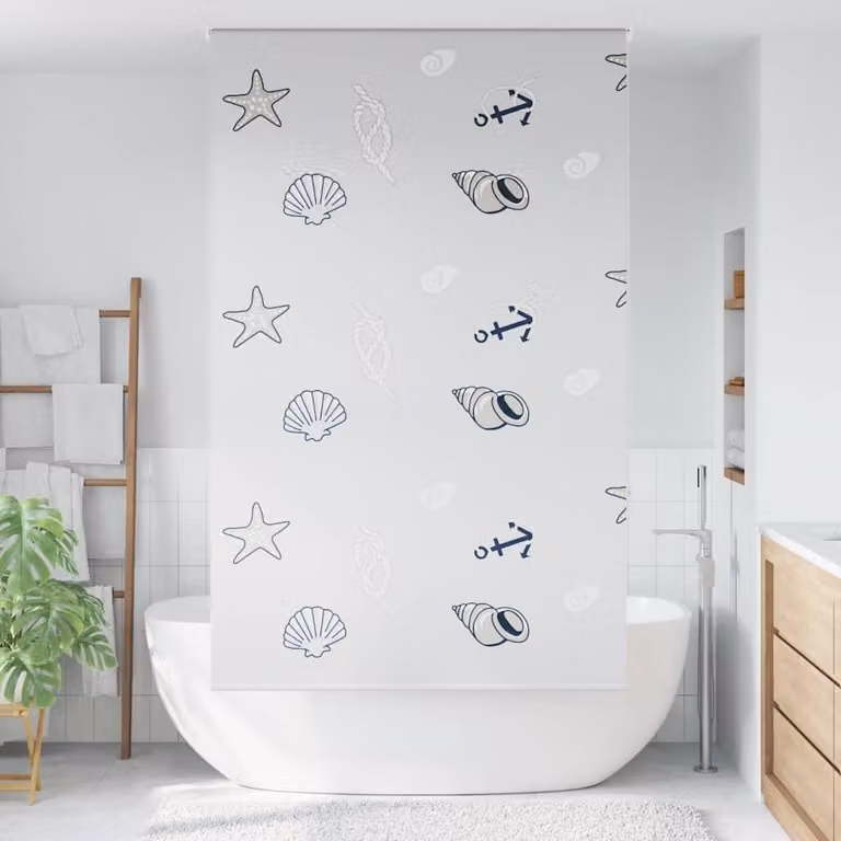 vidaXL Douchegordijn Opaak, 120 x 240 cm