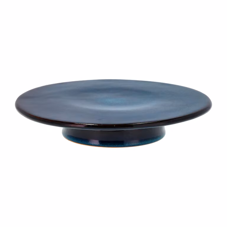 Bitz taartbord op voet Donkerblauw Ø30 cm