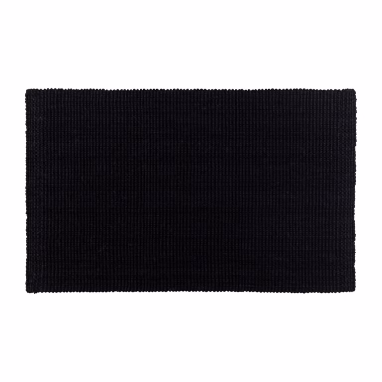 Dixie Fiona jute vloerkleed zwart B: 45 cm, L: 75 cm