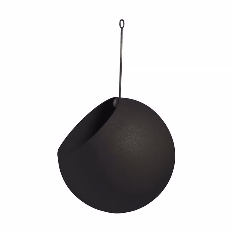 AYTM GLOBE hangende bloempot Black Ø17 cm, h28 cm