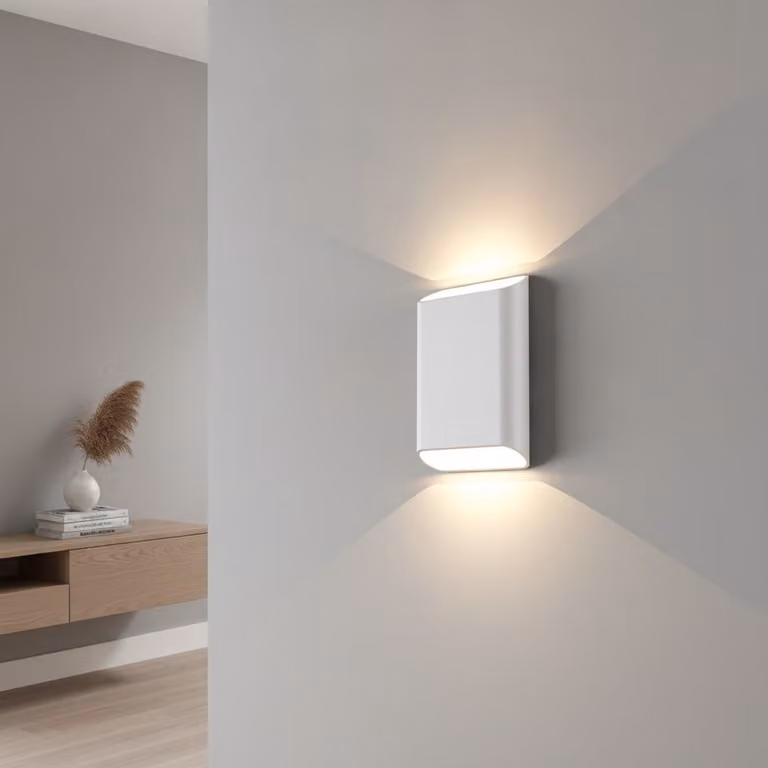 Artdelight Wandlamp Diaz Large Wit LED Warm Wit Hoogte: 20 cm