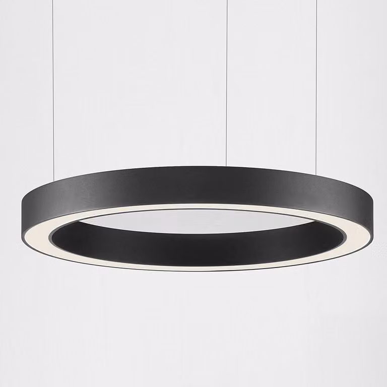 Lyora Hanglamp Morbido zwart Ø 80cm met LED
