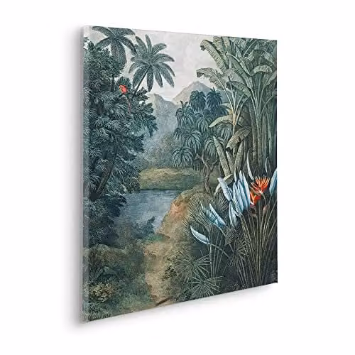 Komar Keilrahmenbild Exotic Empire - Multicolour - B/D: 60 x 60 cm