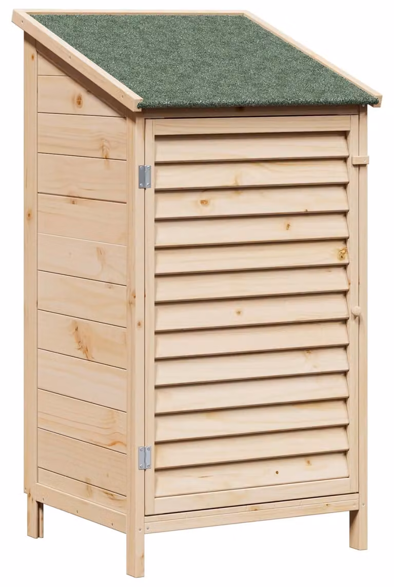 vidaXL Tuinhuis van massief vurenhout, natuurlijke stijl, B/D/H: 59 x 56 x 113,5 cm