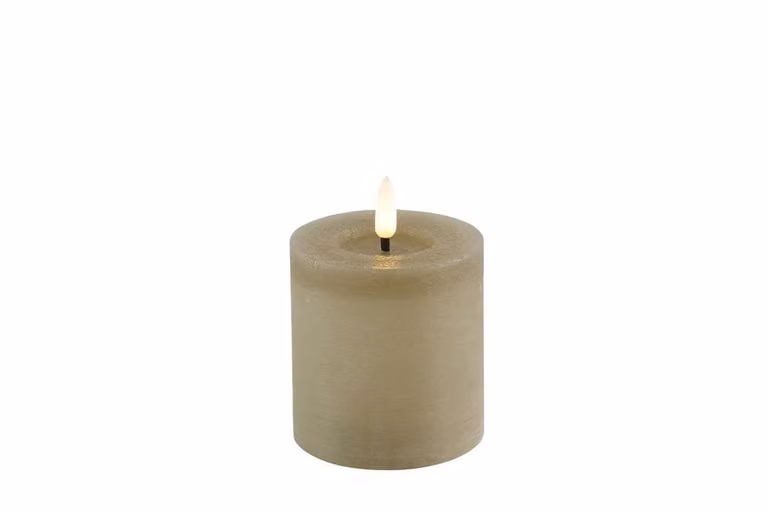 Countryfield Led kaars Lyon beige D7,5 H 8 cm