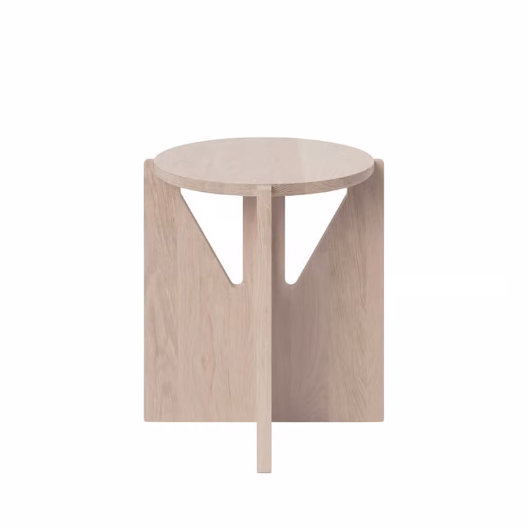 Kristina Dam Studio Stool ronde kruk Oak B/D/H: 36 x 36 x 42 cm