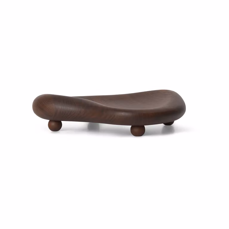 Ferm Living Cairn Centrepiece Bowl Donkerbruin