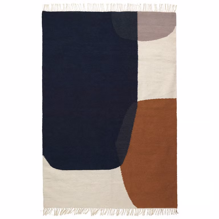 Ferm Living Kelim vloerkleed Merge B: 160 cm, D: 250 cm