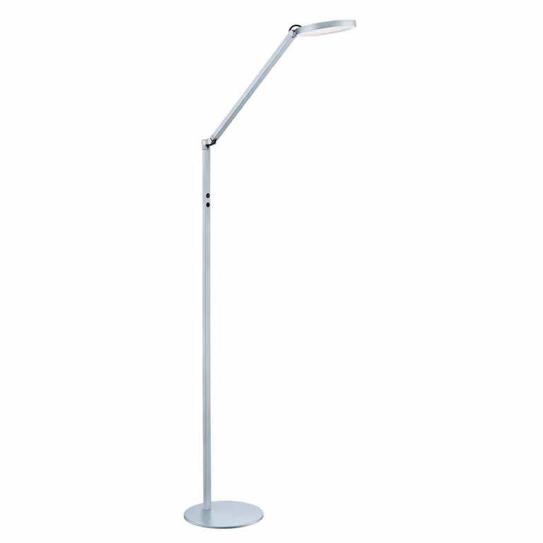 Highlight Design leeslamp Ufficio zilvergrijs, Hoogte: 135 cm