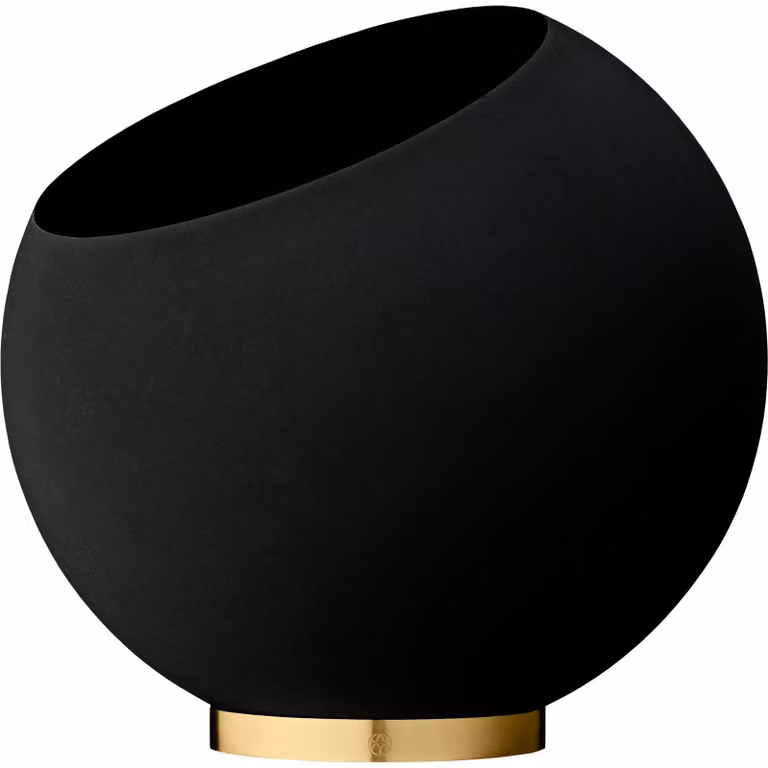 AYTM Globe bloempot zwart Ø43 cm