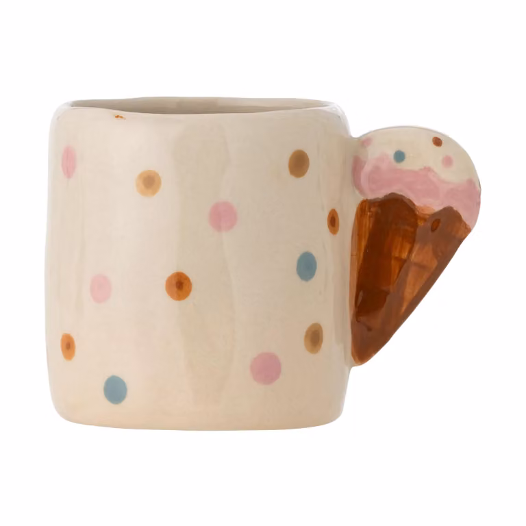 Bloomingville Mini Creamy mokken set van 6 stuks - 22,5 cl - Beige/Wit/Multicolour