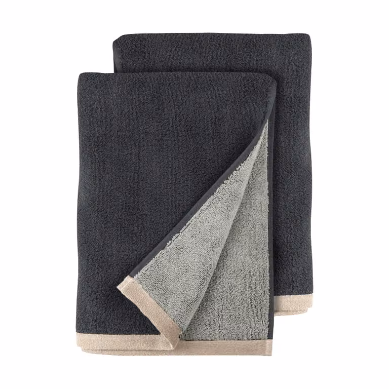 Mette Ditmer Soft gastendoek 2-pack Grijs, 40 x 55 cm