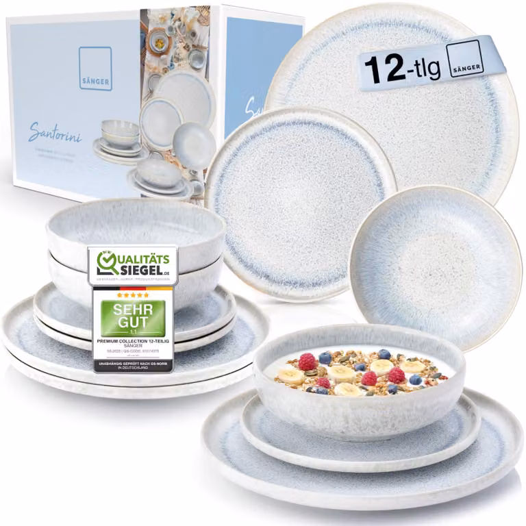 Bluespoon Dinner Service Santorini 12-delig