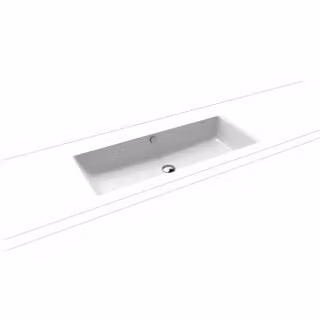 Kaldewei Puro onderbouwwastafel, alpinweiß, 90 x 38,5 cm